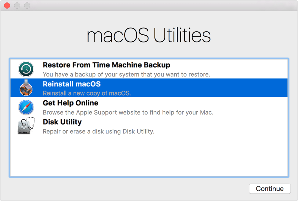fresh install for mac